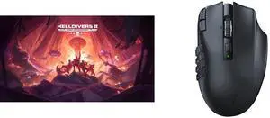 HELLDIVERS 2 - PC [Steam Code, UNITED STATES] Razer Naga V2 HyperSpeed Wireless MMO Gaming Mouse: 19 Programmable Buttons - HyperScroll Technology - Focus Pro 30K Optical Sensor - Mechanical Mouse Switches Gen-2 - Up to 400 Hr Battery Life