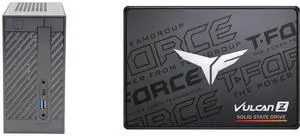 ASRock DESKMINI 310W Mini / Booksize Barebone System Team Group T-FORCE VULCAN Z 2.5" 512GB SATA III 3D NAND Internal Solid State Drive (SSD) T253TZ512G0C101