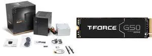 ASRock DESKMEET B660 Mini PC Barebone System support Intel 14th/13th/12th Gen CPU, supports a discrete ITX Video Card slot, CPU, Video Card , Memory, Storage are not included , 8 Liter compact size Team Group T-FORCE G50 M.2 2280 1TB PCIe 4