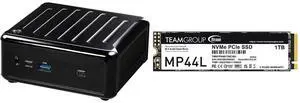 ASRock 4x4 BOX-7840U DDR5 2.5 Gigabit LAN Barebone System Team Group MP44L M.2 2280 1TB PCIe 4.0 x4 with NVMe 1.4 TLC Internal Solid State Drive (SSD) TM8FPK001T0C101