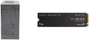 ASRock DESKMINI 310W Mini / Booksize Barebone System WD_BLACK SN7100 M.2 2280 1TB PCI-Express 4.0 x4 TLC 3D NAND Internal Solid State Drive (SSD) WDS100T4X0E
