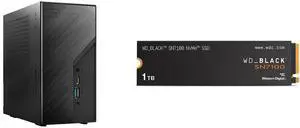 ASRock DESKMINI X300W AMD X300 mini PC Barebone AMD AM4 Socket W/O CPU  HDMI,DisplayPort, D-Sub Gigabit LAN WD_BLACK SN7100 M.2 2280 1TB PCI-Express 4.0 x4 TLC 3D NAND Internal Solid State Drive (SSD) WDS100T4X0E