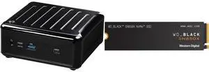 ASRock 4x4 BOX-7840U DDR5 2.5 Gigabit LAN Barebone System WD_BLACK 1TB SN850X NVMe Internal Gaming SSD Solid State Drive - Gen4 PCIe, M.2 2280, Up to 7,300 MB/s - WDS100T2X0E