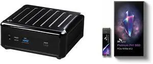 ASRock 4x4 BOX-7840U DDR5 2.5 Gigabit LAN Barebone System SK hynix Platinum P41 M2 SSD 2TB, M.2 2280 NVME PCIe Gen4.0 Internal SSD  l Up to 7,000MB/S l with 176-Layer NAND Flash