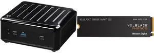 ASRock 4x4 BOX-7840U DDR5 2.5 Gigabit LAN Barebone System WD_BLACK 2TB SN850X NVMe Internal Gaming SSD Solid State Drive - Gen4 PCIe, M.2 2280, Up to 7,300 MB/s - WDS200T2X0E