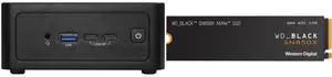 ASRock Industrial 4X4 BOX-AI350 Barebone Systems- Mini-PC (AMD Ryzen™ AI 7 350 (Kraken Point APU), DDR5 5600, support Quad-Display, USB4, Fanned BOX) Single Unit - Memory and Storage Sold Separately WD_BLACK 2TB SN850X NVMe Internal Gaming