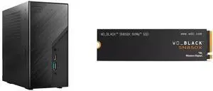 ASRock DESKMINI X300W AMD X300 mini PC Barebone AMD AM4 Socket W/O CPU  HDMI,DisplayPort, D-Sub Gigabit LAN WD_BLACK 8TB SN850X NVMe Internal Gaming SSD Solid State Drive - Gen4 PCIe, M.2 2280, Up to 7,300 MB/s - WDS800T2X0E