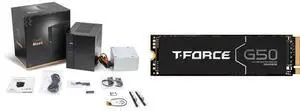 ASRock DESKMEET B660 Mini PC Barebone System support Intel 14th/13th/12th Gen CPU, supports a discrete ITX Video Card slot, CPU, Video Card , Memory, Storage are not included , 8 Liter compact size Team Group T-FORCE G50 M.2 2280 4TB PCIe 4
