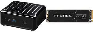 ASRock 4x4 BOX-7840U DDR5 2.5 Gigabit LAN Barebone System Team Group T-FORCE G50 M.2 2280 4TB PCIe 4.0 x4 with NVMe 1.4 TLC Internal Solid State Drive (SSD) TM8FFE004T0C129