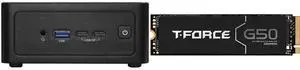 ASRock Industrial NUC BOX-125H Fanned Barebone  2 x 262-pin SO-DIMM DDR5 5600MHz up to 96GB (48GB per DIMM) Team Group T-FORCE G50 M.2 2280 4TB PCIe 4.0 x4 with NVMe 1.4 TLC Internal Solid State Drive (SSD) TM8FFE004T0C129