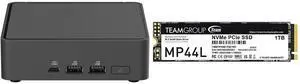 Mini-PC SSD Combo -  ASUS RNUC15CRKU70000U Bundle with  Team Group TM8FPK001T0C101
