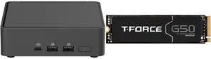 Mini-PC SSD Combo -  ASUS RNUC15CRKU70000U Bundle with  Team Group TM8FFE001T0C129