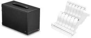 PCCOOLER CPS K101 MESH PC Case, Portable Desktop Mini ITX Case, Four-side SPCC Mesh Panel, 3 x 12015 Fans Pre-installed, Clip-on Quick Release Side Panel, Gery (PCIe Riser Cable Not Included) PCCOOLER CPS RC185 PCI-E 4.0 X16 Riser Cable, 18