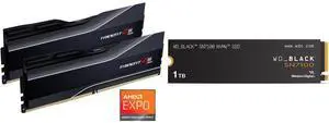 Memory SSD Combo -  G.SKILL F5-6000J3040G32GX2-TZ5N Bundle with  SanDisk WDS100T4X0E