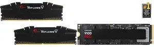 Memory SSD Combo -  G.SKILL F4-3200C16D-32GVK Bundle with  SAMSUNG MZ-VAP4T0B/AM