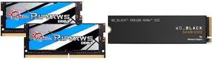 Memory SSD Combo -  G.SKILL F4-3200C22D-32GRS Bundle with  SanDisk WDS400T1X0M