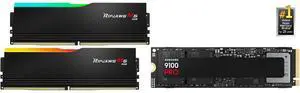 Memory SSD Combo -  G.SKILL F5-6000J3636F16GX2-RM5RK Bundle with  SAMSUNG MZ-VAP4T0B/AM