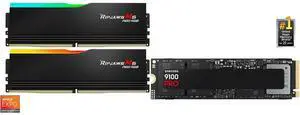 Memory SSD Combo -  G.SKILL F5-6000J3636F16GX2-RM5NRK Bundle with  SAMSUNG MZ-VAP4T0B/AM