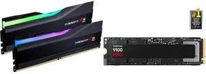 Memory SSD Combo -  G.SKILL F5-6000J3636F16GX2-TZ5RK Bundle with  SAMSUNG MZ-VAP4T0B/AM