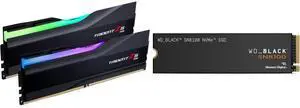 Memory SSD Combo -  G.SKILL F5-6000J3636F16GX2-TZ5RK Bundle with  SanDisk WDS400T1X0M