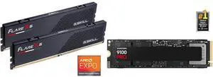 Memory SSD Combo -  G.SKILL F5-6000J3038F16GX2-FX5 Bundle with  SAMSUNG MZ-VAP4T0B/AM