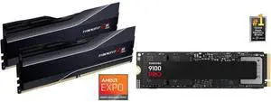 Memory SSD Combo -  G.SKILL F5-6000J3040G32GX2-TZ5N Bundle with  SAMSUNG MZ-VAP4T0B/AM
