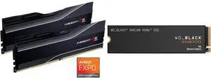Memory SSD Combo -  G.SKILL F5-6000J3040G32GX2-TZ5N Bundle with  SanDisk WDS400T1X0M