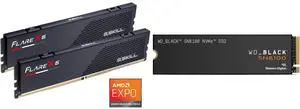 Memory SSD Combo -  G.SKILL F5-6000J3040G32GX2-FX5 Bundle with  SanDisk WDS400T1X0M