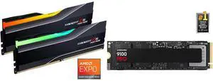 Memory SSD Combo - G.SKILL F5-6000J3040G32GX2-TZ5NR Bundle with SAMSUNG MZ-VAP4T0B/AM Memory SSD Combo - G.SKILL F5-6000J3040G32GX2-TZ5NR Bundle with SAMSUNG MZ-VAP4T0B/AM