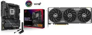 Motherboard GPU Combo -  ASUS ROG STRIX X870E-H GAMING WIFI7 Bundle with  ASUS TUF-RX9060XT-O16G-GAMING