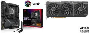 Motherboard GPU Combo -  ASUS ROG STRIX X870E-H GAMING WIFI7 Bundle with  ASUS PRIME-RX9070-O16G