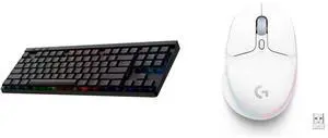 Logitech G515 LIGHTSPEED TKL Low Profile Wireless Gaming Keyboard - GL Brown Tactile Switches, LIGHTSYNC RGB, Thin Tenkeyless Design, PBT Keycaps - Black Logitech G705 Wireless Gaming Mouse, Customizable LIGHTSYNC RGB Lighting, Lightspeed W
