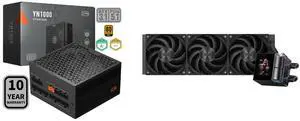 PCCOOLER CPS YN1000 Fully Modular Power Supply, 80 PLUS Gold 1000W PSU, 12V-2x6 Cable, ATX 3.1 & PCIe 5.1 Ready, 105°C Rated Japanese Capacitors, ECO Mode, 135mm FDB Fan, 10 Years Warranty PCCOOLER CPS DS360 Display AIO CPU Liquid Cooler, 3 PCCOOLER CPS YN1000 Fully Modular Power Supply, 80 PLUS Gold 1000W PSU, 12V-2x6 Cable, ATX 3.1 & PCIe 5.1 Ready, 105°C Rated Japanese Capacitors, ECO Mode, 135mm FDB Fan, 10 Years Warranty PCCOOLER CPS DS360 Display AIO CPU Liquid Cooler, 3
