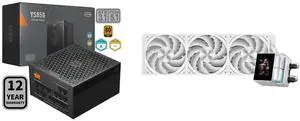 PCCOOLER CPS YS850 Fully Modular Power Supply, 80 PLUS Gold 850W PSU, 12V-2x6 Cable, ATX 3.1 & PCIe 5.1 Ready, 105°C Rated Japanese Capacitors, ECO Mode, 135mm FDB Fan, 12 Years Warranty PCCOOLER CPS DS360 Display AIO CPU Liquid Cooler, 36 PCCOOLER CPS YS850 Fully Modular Power Supply, 80 PLUS Gold 850W PSU, 12V-2x6 Cable, ATX 3.1 & PCIe 5.1 Ready, 105°C Rated Japanese Capacitors, ECO Mode, 135mm FDB Fan, 12 Years Warranty PCCOOLER CPS DS360 Display AIO CPU Liquid Cooler, 36