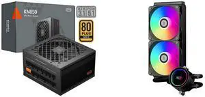PCCOOLER CPS KN850 Fully Modular Power Supply, 80 PLUS Gold 850W PSU, Native 12V-2x6 Connector, ATX 3.1 & PCIe 5.1 Ready, Dual CPU Power Cables, 105°C Rated Japanese Capacitors, P3-KN850-G1F PCCOOLER CPS DA240 ARGB AIO CPU Liquid Cooler, 24 PCCOOLER CPS KN850 Fully Modular Power Supply, 80 PLUS Gold 850W PSU, Native 12V-2x6 Connector, ATX 3.1 & PCIe 5.1 Ready, Dual CPU Power Cables, 105°C Rated Japanese Capacitors, P3-KN850-G1F PCCOOLER CPS DA240 ARGB AIO CPU Liquid Cooler, 24