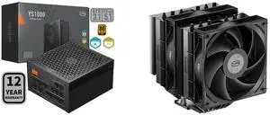 PCCOOLER CPS YS1000 Fully Modular Power Supply, 80 PLUS Gold 1000W PSU, 12V-2x6 Cable, ATX 3.1 & PCIe 5.1 Ready, 105°C Rated Japanese Capacitors, ECO Mode, 135mm FDB Fan, 12 Years Warranty PCCOOLER CPS RT620 Dual Tower CPU Air Cooler, 6 Hea PCCOOLER CPS YS1000 Fully Modular Power Supply, 80 PLUS Gold 1000W PSU, 12V-2x6 Cable, ATX 3.1 & PCIe 5.1 Ready, 105°C Rated Japanese Capacitors, ECO Mode, 135mm FDB Fan, 12 Years Warranty PCCOOLER CPS RT620 Dual Tower CPU Air Cooler, 6 Hea