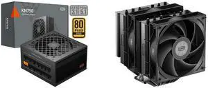PCCOOLER CPS KN750 Fully Modular Power Supply, 80 PLUS Gold 750W PSU, Native 12V-2x6 Connector, ATX 3.1 & PCIe 5.1 Ready, Dual CPU Power Cables, 105°C Rated Japanese Capacitors, P3-KN750-G1F PCCOOLER CPS RT620 Dual Tower CPU Air Cooler, 6 H PCCOOLER CPS KN750 Fully Modular Power Supply, 80 PLUS Gold 750W PSU, Native 12V-2x6 Connector, ATX 3.1 & PCIe 5.1 Ready, Dual CPU Power Cables, 105°C Rated Japanese Capacitors, P3-KN750-G1F PCCOOLER CPS RT620 Dual Tower CPU Air Cooler, 6 H