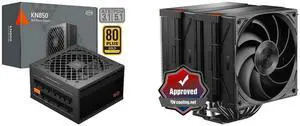 PCCOOLER CPS KN850 Fully Modular Power Supply, 80 PLUS Gold 850W PSU, Native 12V-2x6 Connector, ATX 3.1 & PCIe 5.1 Ready, Dual CPU Power Cables, 105°C Rated Japanese Capacitors, P3-KN850-G1F PCCOOLER CPS RZ620 Dual Tower CPU Air Cooler, 6 H PCCOOLER CPS KN850 Fully Modular Power Supply, 80 PLUS Gold 850W PSU, Native 12V-2x6 Connector, ATX 3.1 & PCIe 5.1 Ready, Dual CPU Power Cables, 105°C Rated Japanese Capacitors, P3-KN850-G1F PCCOOLER CPS RZ620 Dual Tower CPU Air Cooler, 6 H