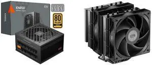 PCCOOLER CPS KN850 Fully Modular Power Supply, 80 PLUS Gold 850W PSU, Native 12V-2x6 Connector, ATX 3.1 & PCIe 5.1 Ready, Dual CPU Power Cables, 105°C Rated Japanese Capacitors, P3-KN850-G1F PCCOOLER CPS RT620 Dual Tower CPU Air Cooler, 6 H PCCOOLER CPS KN850 Fully Modular Power Supply, 80 PLUS Gold 850W PSU, Native 12V-2x6 Connector, ATX 3.1 & PCIe 5.1 Ready, Dual CPU Power Cables, 105°C Rated Japanese Capacitors, P3-KN850-G1F PCCOOLER CPS RT620 Dual Tower CPU Air Cooler, 6 H
