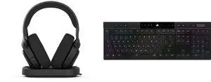Gaming Headsets Gaming Keyboard Combo -  Fractal Design FD-HS-SCA1-01 Bundle with  Corsair CH-913A01U-NA