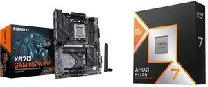 Motherboard CPU Combo -  GIGABYTE X870 GAMING WIFI6 Bundle with  AMD 100-100001084WOF