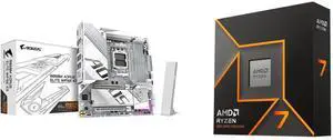 Motherboard CPU Combo -  GIGABYTE B850M A ELT WF6E ICE Bundle with  AMD 100-100001404WOF