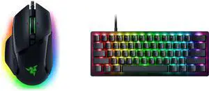 Razer Basilisk V3 Customizable Ergonomic Gaming Mouse: Fastest Gaming Mouse Switch - Chroma RGB Lighting - 26K DPI Optical Sensor - 11 Programmable Buttons - HyperScroll Tilt Wheel - Classic Black Razer Huntsman V3 Pro Mini 60% Esports Gami
