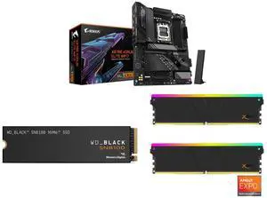 Motherboard SSD Memory Combo -  GIGABYTE X870E AORUS ELITE WIFI7 Bundle with  SanDisk WDS400T1X0M  and V-color TMXSAL1660830KWK