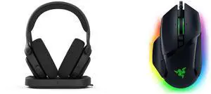 Fractal Design Scape Dark RGB Wireless Gaming Headset w/ Immersive Audio, USB Dongle & BT 5.3, Charging Stand, 40-Hr Battery, compatible with PC, Mac, PS4, PS5, Switch, Mobile - Black (FD-HS-SCA1-01) Razer Basilisk V3 Customizable Ergonomic