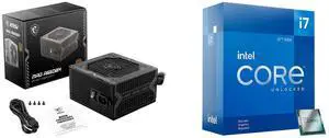 PSU CPU Combo -  MSI MAG A650BN Bundle with  Intel BX8071512700KF