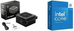 PSU CPU Combo -  MSI MAG A650BN Bundle with  Intel BX8071514600K