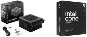 PSU CPU Combo -  MSI MAG A650BN Bundle with  Intel BX80768245K