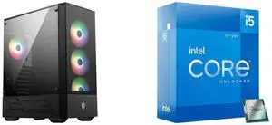 Computer Case CPU Combo -  MSI MAG FORGE 112R Bundle with  Intel BX8071512600K