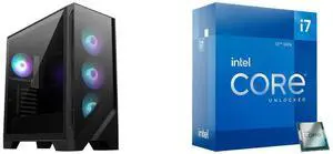 Computer Case CPU Combo -  MSI MAG FORGE 321R AIRFLOW Bundle with  Intel BX8071512700K